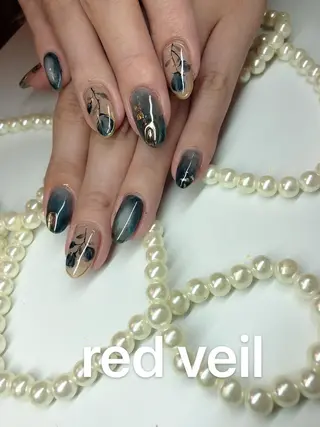 ミディアム ネイル 長さ出し専門 nynaのネイルデザイン