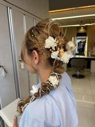 ロング ヘアアレンジ Iris by artina 武蔵小杉店【イリス バイ アルティナ】所属・🎼レイヤー/顔周り カット/nene♬のヘアスタイル