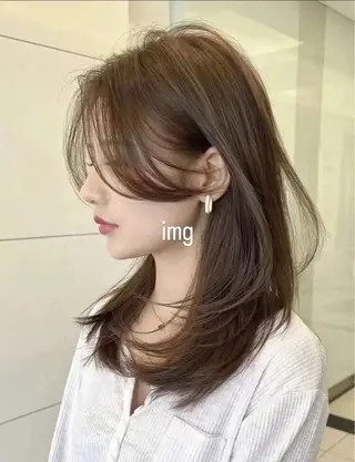 カラー 韓国hair🤍/ レイヤー/彩加のヘアスタイル