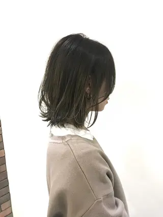 ミディアム カラー ボブ/大人ヘア k-two濱田のヘアスタイル