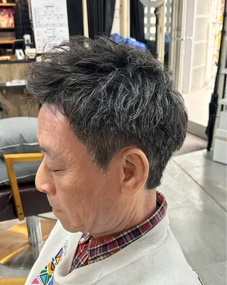 ショート メンズ archange 齋藤旭冶／川口のヘアスタイル