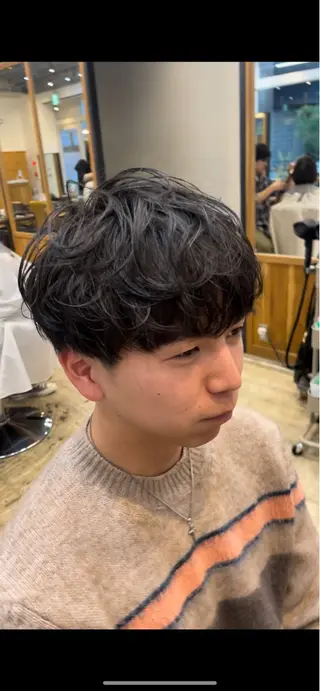 ショート パーマ knot by belle所属・野田 尚Jr.スタイリストのヘアスタイル