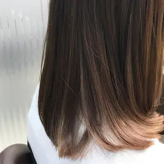 ミディアム カラー 二宮 早智子のヘアスタイル