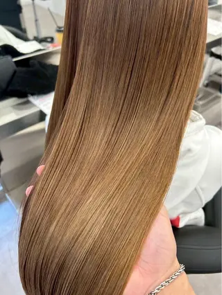 カラー ブリーチなしWカラー 透明感/美髪/ユウゴのヘアスタイル