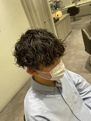 ショート パーマ メンズ Reginavita栄所属・メンズ特化/ 本日空き○/岡本一真のヘアスタイル