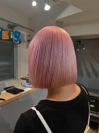 ショート カラー happy  man 🌸血色カラー🌸のヘアスタイル