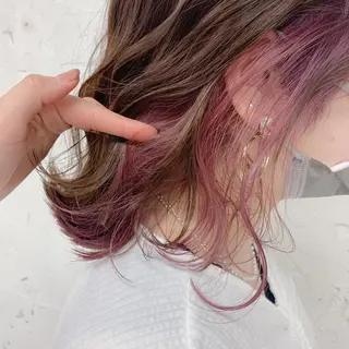 カラー Noele hair atelier(ノエルヘアアトリエ)所属・北上ゆい/個性派/ ナチュラルアレンジのヘアスタイル