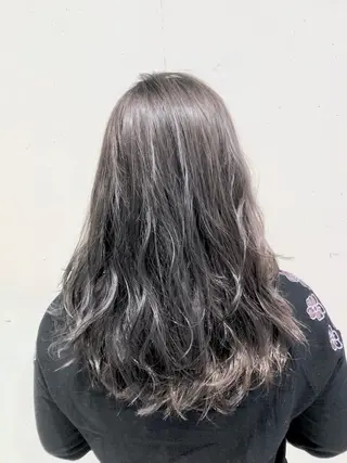 セミロング カラー パーマ ヘアアレンジ 【ツヤ髪美容師】 ツダケイスケのヘアスタイル