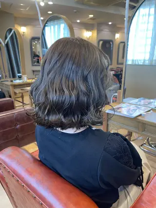 ミディアム カラー 髪質改善×ケアブリー チ特化【ケンタ】のヘアスタイル