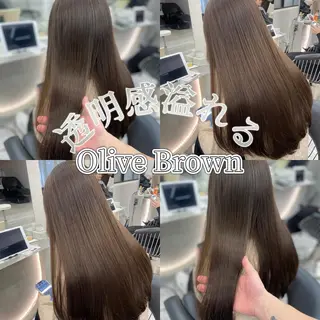 ロング カラー ブリなしWカラー✨️ 髪質改善【タケル】のヘアスタイル