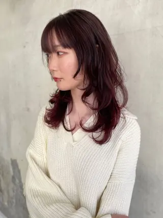 セミロング FRAME spa&hair room博多店【フレーム】所属・髪質改善｜顔周り｜博 多｜川上智也のヘアスタイル