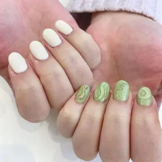 ネイル 韓国風✨髪質改善✨ 縮毛矯正✨松浦知奈美のヘアスタイル