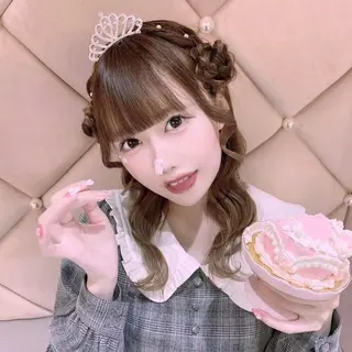 セミロング 🎀ふわふわアイドル ヘアメ🎀AYANEのヘアスタイル