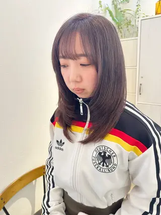 ミディアム カラー newline銀座所属・👑銀座ショート/ 絶壁補正/金子涼👑のヘアスタイル