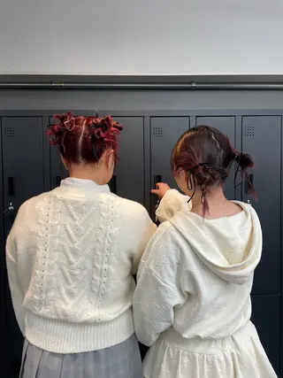 ヘアアレンジ 透明感🍨レイヤー ヘアセット/miyuのヘアスタイル