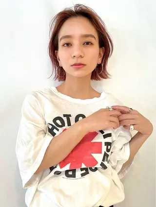 ショート カラー 高田 翔平のヘアスタイル