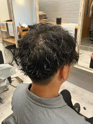 パーマ メンズ メンズ特化/パーマ/ フェードWATARUのヘアスタイル