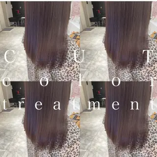 ミディアム カラー コテ巻き風パーマ✨ 韓国ヘア🤎近下菜央のヘアスタイル