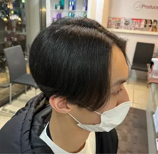 ミディアム パーマ メンズ 韓国風メンズ/毛流れ ヘアなら須田龍世のヘアスタイル