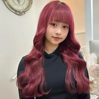 ロング カラー ORIKA 美容室のヘアスタイル