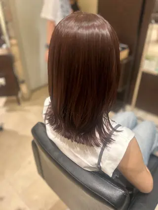 ミディアム TAYA東急百貨店吉祥寺店所属・カタイ ナギサのヘアスタイル