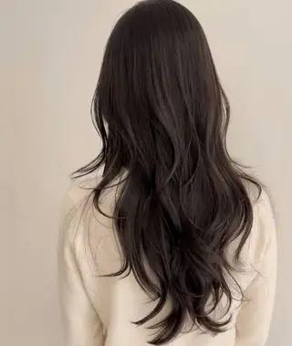 ロング パーマ 韓国式レイヤー パーマ🇰🇷のヘアスタイル