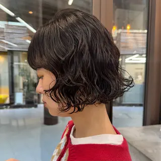 ショート パーマ mee.表参道所属・ボブ/ショート /パーマ/shinのヘアスタイル