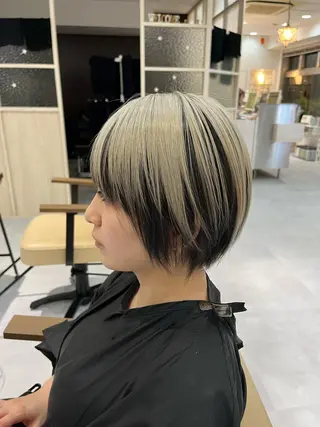ショート メンズバレイヤージュ 斉藤春のヘアスタイル