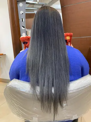 ロング カラー 縮毛矯正/髪質改善 /韓国風　山川春輝のヘアスタイル