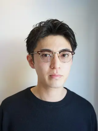 ショート パーマ メンズ 美容室soi所属・メンズ特化/石田 凱土のヘアスタイル