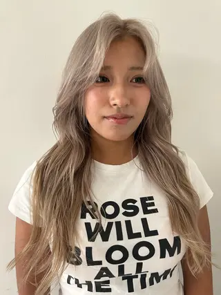 ロング カラー ケアパーマ/ケアブリ ーチdaisukeのヘアスタイル