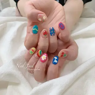 ミディアム nail jaol池袋店所属・ネイルJaol 池袋のネイルデザイン