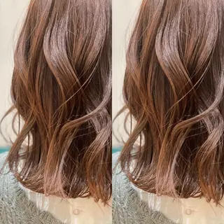 セミロング カラー Snaly カラー特化ページのヘアスタイル