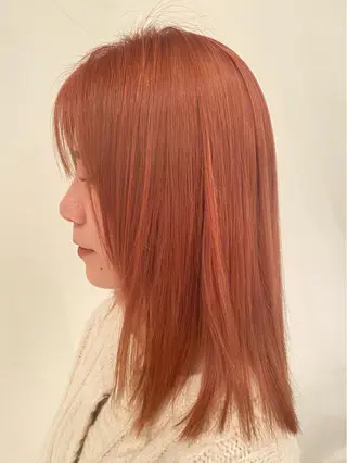 ミディアム カラー ダダキュービッグ 渡辺 ミウのヘアスタイル