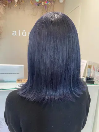 ミディアム カラー ボブ/インナーカラー /眉毛/Miyuのヘアスタイル