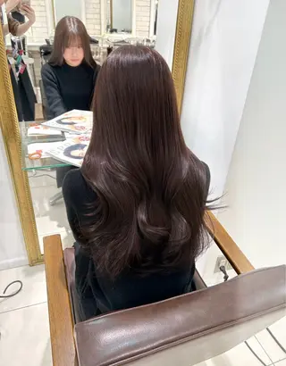 ロング カラー 韓国系艶髪🎀 miyuuのヘアスタイル