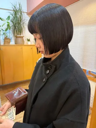 ショート 髪質改善/ハイライト 白髪ぼかし/艶カラーのヘアスタイル