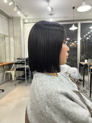 ショート ボブ×縮毛矯正 ryotaのヘアスタイル