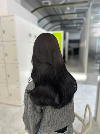 カラー 透ける透明感カラー 🤍anju🎀のヘアスタイル