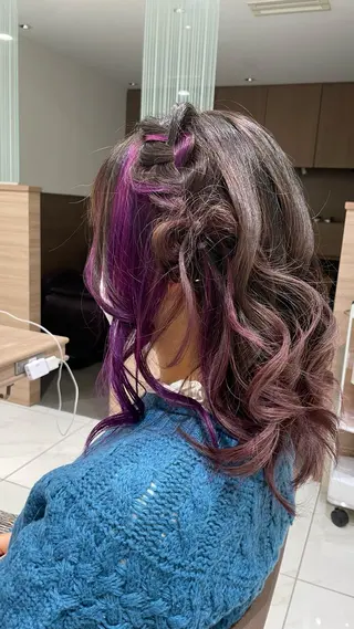 ミディアム ハイトーン募集中 💜✝️荒川優輝のヘアスタイル