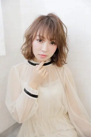 ミディアム 神野 雅樹のヘアスタイル