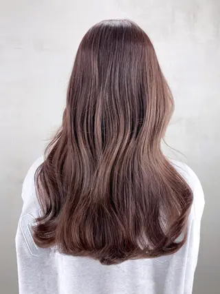 セミロング カラー パーマ ヘアアレンジ ITbyALBUM 藤沢店のヘアスタイル