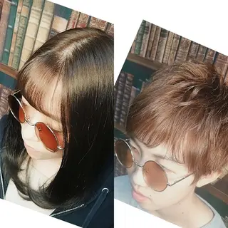 ミディアム 【西八王子】Siq ●FM●オーナーのヘアスタイル