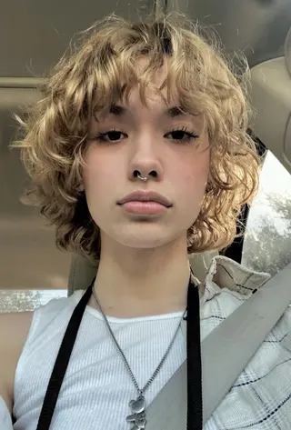 パーマ ボブ.顔周りカット カット/ユキカのヘアスタイル