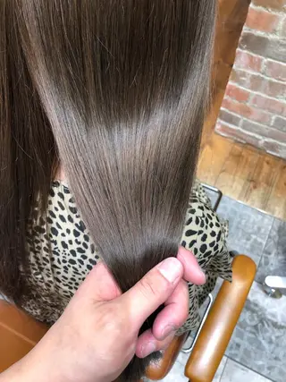 ロング カラー 新宿✨顔周りカット 韓国ヘア/坂本亜裟海のヘアスタイル