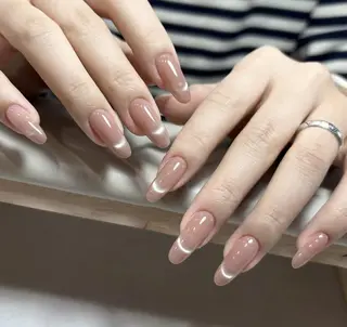 ネイル By moonネイル 🌷ワンホン/韓国風のネイルデザイン