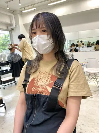 ミディアム カラー ヘアアレンジ メンズ ササキカズマ〻透明感 〻色落ち〻赤み消しのヘアスタイル