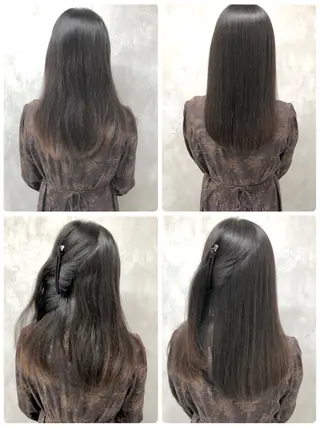 セミロング 満足度⭕️縮毛矯正師 谷口にお任せを👍のヘアスタイル