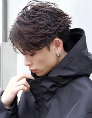 パーマ aid渋谷所属・⚡️メンズパーマ /カラーおび⚡️のヘアスタイル