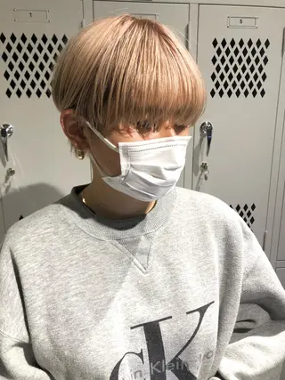 ショート カラー ヘアアレンジ ショートヘア原宿 fifth コシのヘアスタイル